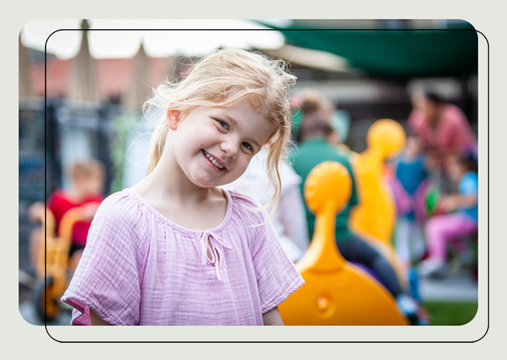 girl smiling at camera